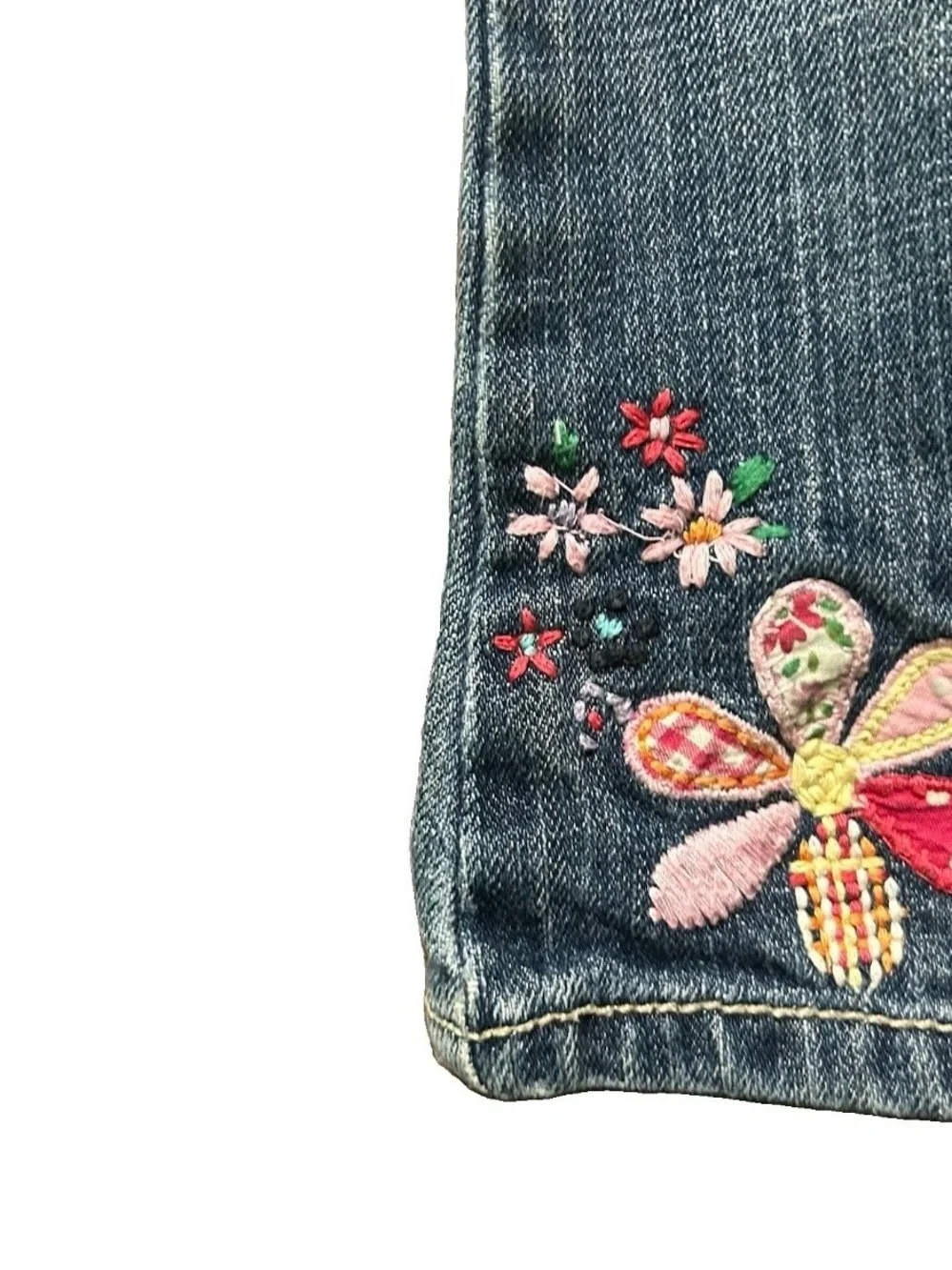Toddler Girl Gap Floral Embroidered Jeans Size 18-24 Months
